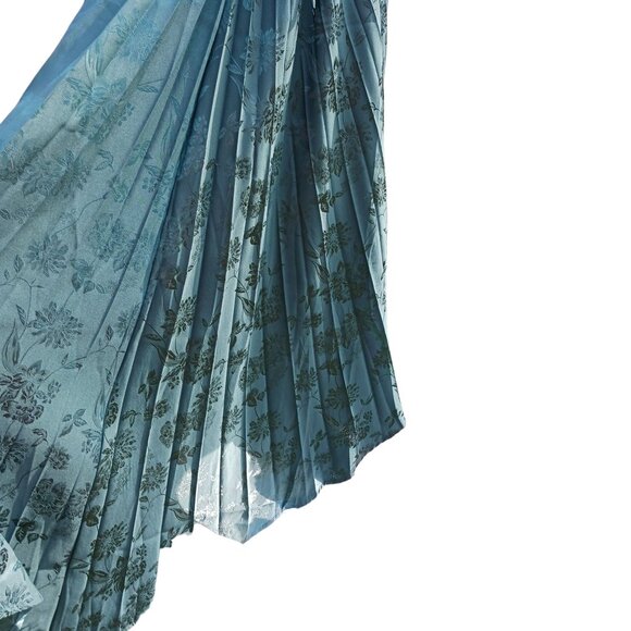 NY&C, NWT, One Shoulder, Evergreen, Asymmetric Cocktail Dress, Side Cut Out, Med - Picture 7 of 15